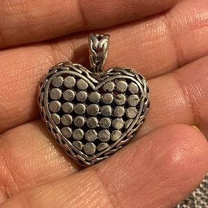 Sterling silver heart pendant